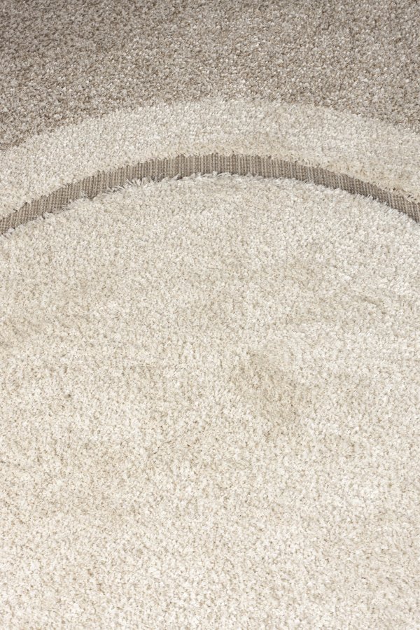 ZUIVER Spark teppe, med mnster, oval - beige ull (160x300)