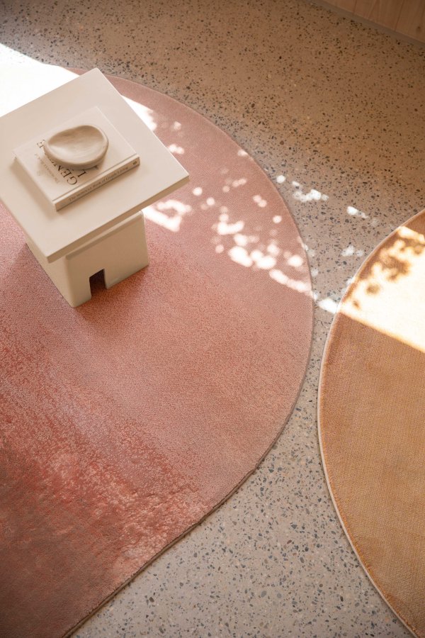 ZUIVER Sunset teppe, oval - gul polyester (160x230)