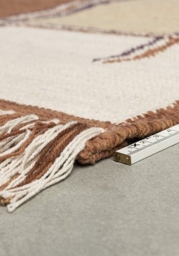 DUTCHBONE Gambit Teppich, rechteckig – Terrakotta und mehrfarbige Baumwolle (160x230)