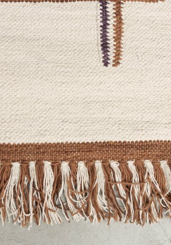 DUTCHBONE Gambit Teppich, rechteckig – Terrakotta und mehrfarbige Baumwolle (200x300)