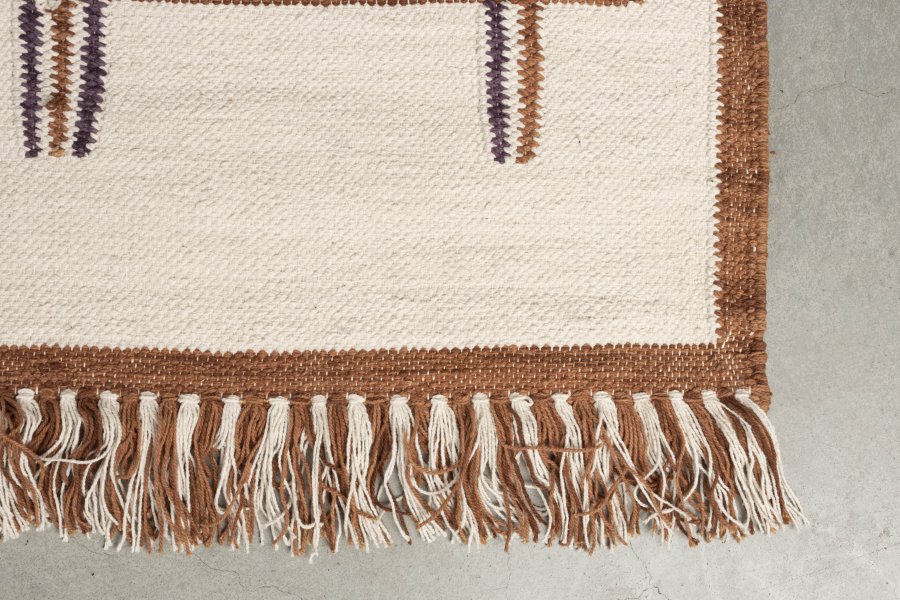 DUTCHBONE Gambit Teppich, rechteckig – Terrakotta und mehrfarbige Baumwolle (200x300)