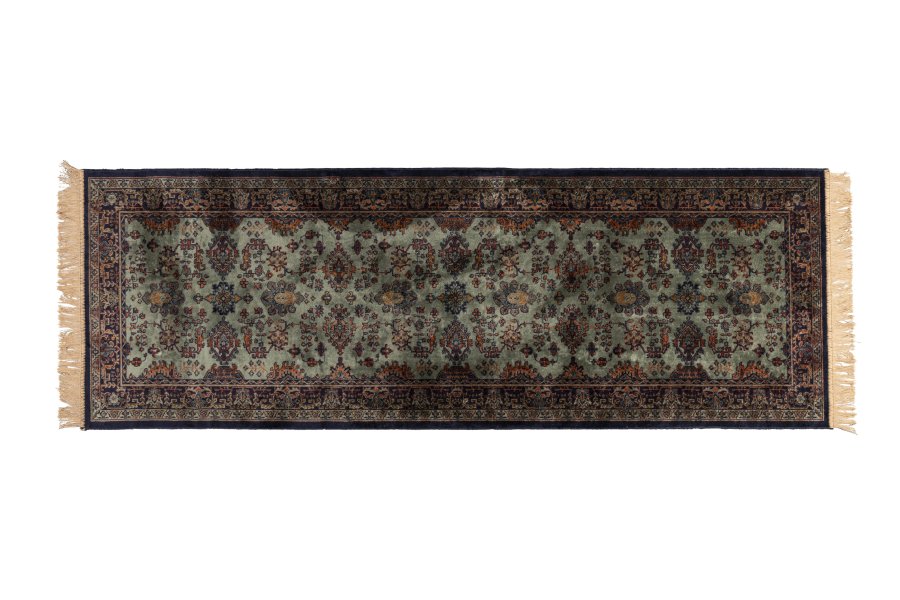 WHITE LABEL LIVING Raz teppe, rektangulrt - grnn og flerfarget viskose (240x80)