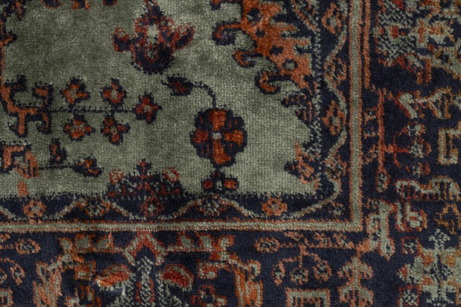 WHITE LABEL LIVING Raz teppe, rektangulrt - grnn og flerfarget viskose (240x80)