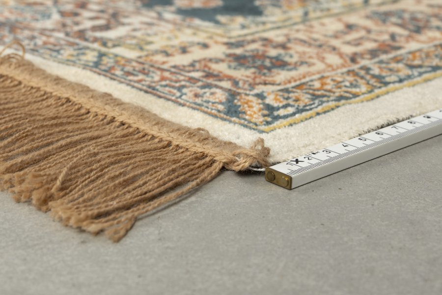 WHITE LABEL LIVING Raz teppe, rektangulrt - kamel og flerfarget viskose (240x80)