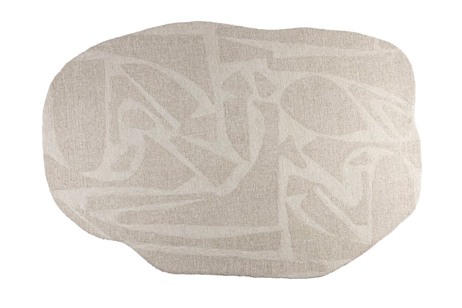 ZUIVER Tidligere teppe, med mnster - hvit ull (160x230)