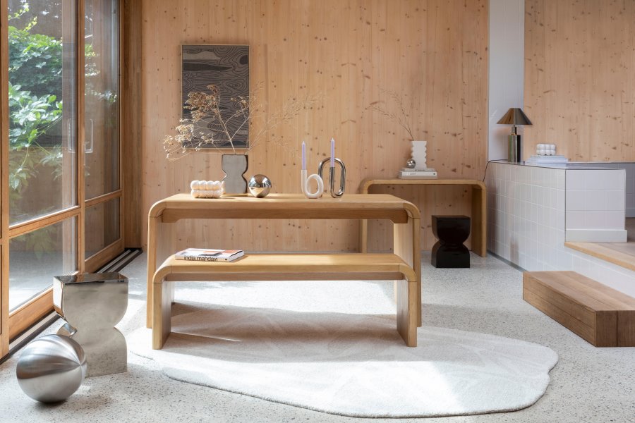 ZUIVER Tidligere teppe, med mnster - hvit ull (160x230)