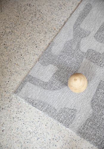 ZUIVER Frantic teppe, med mnster, rektangulrt - gr ull (160x240)