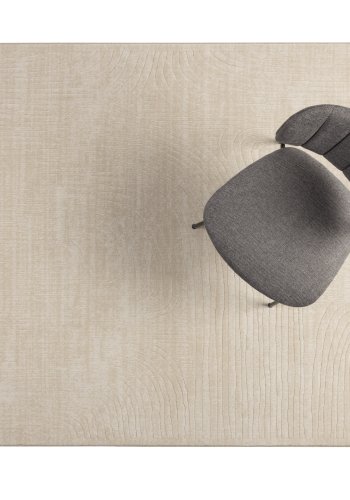 WHITE LABEL LIVING Lignes teppe, rektangulrt - beige decolan (160x230)