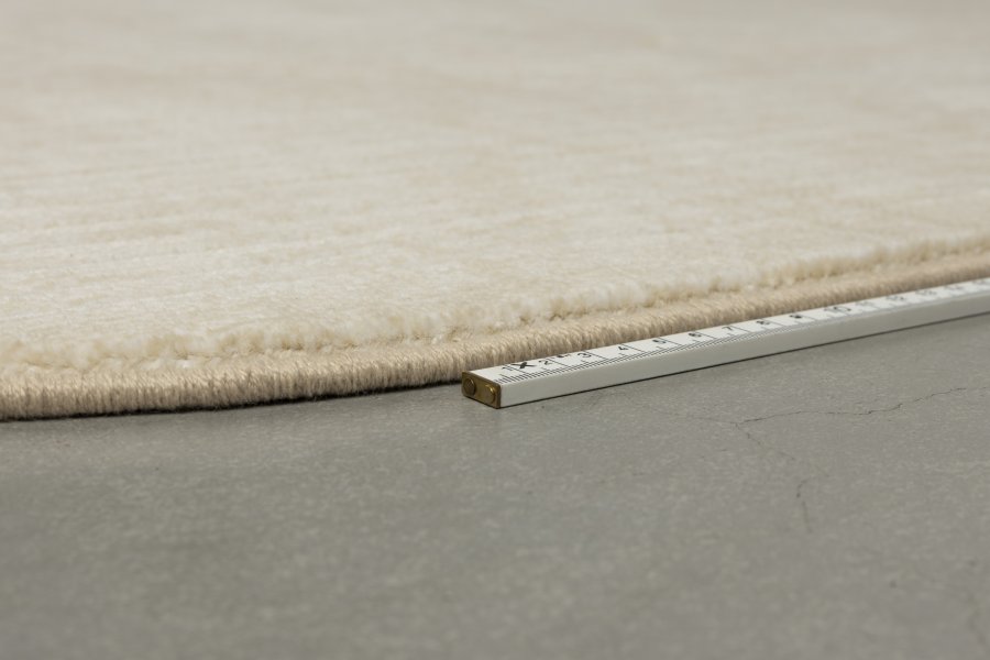 WHITE LABEL LIVING Lignes teppe, rektangulrt - beige decolan (160x230)