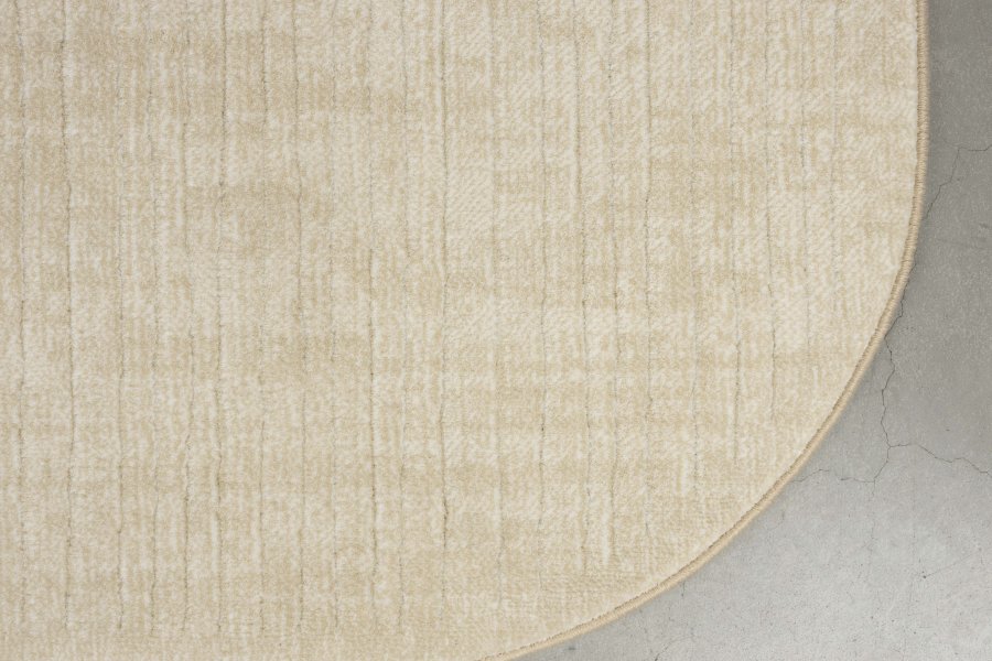 WHITE LABEL LIVING Lignes teppe, rektangulrt - beige decolan (160x230)