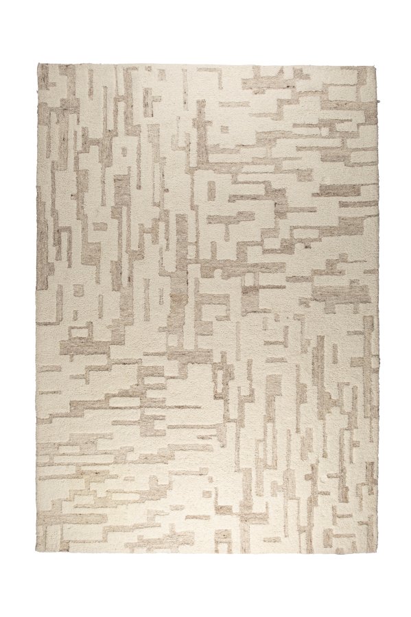 ZUIVER Hills teppe, rektangulrt - beige ull (160x230)