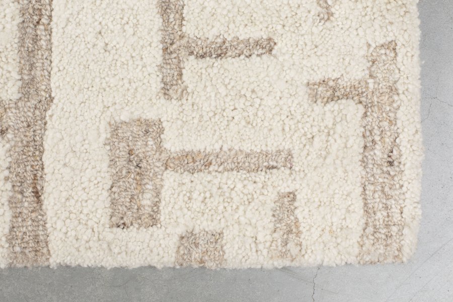 ZUIVER Hills teppe, rektangulrt - beige ull (200x300)