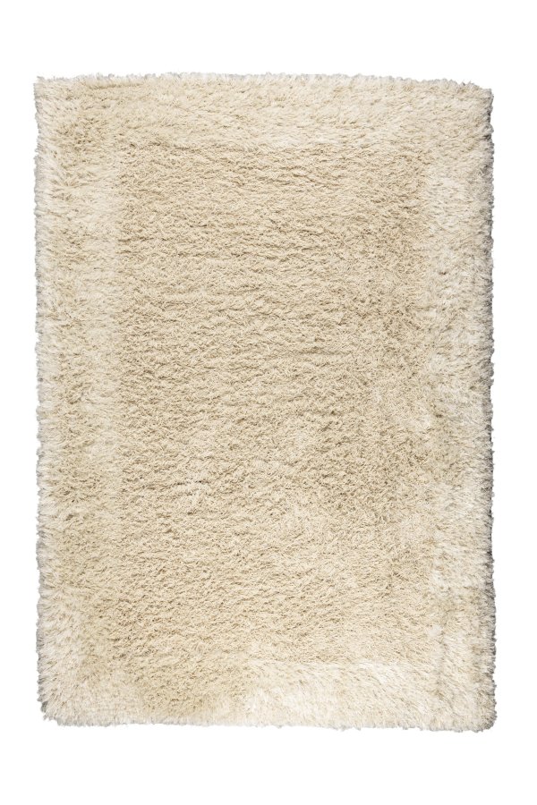 ZUIVER Krllete teppe, rektangulrt - beige HSPP/polyester/ull (200X290)