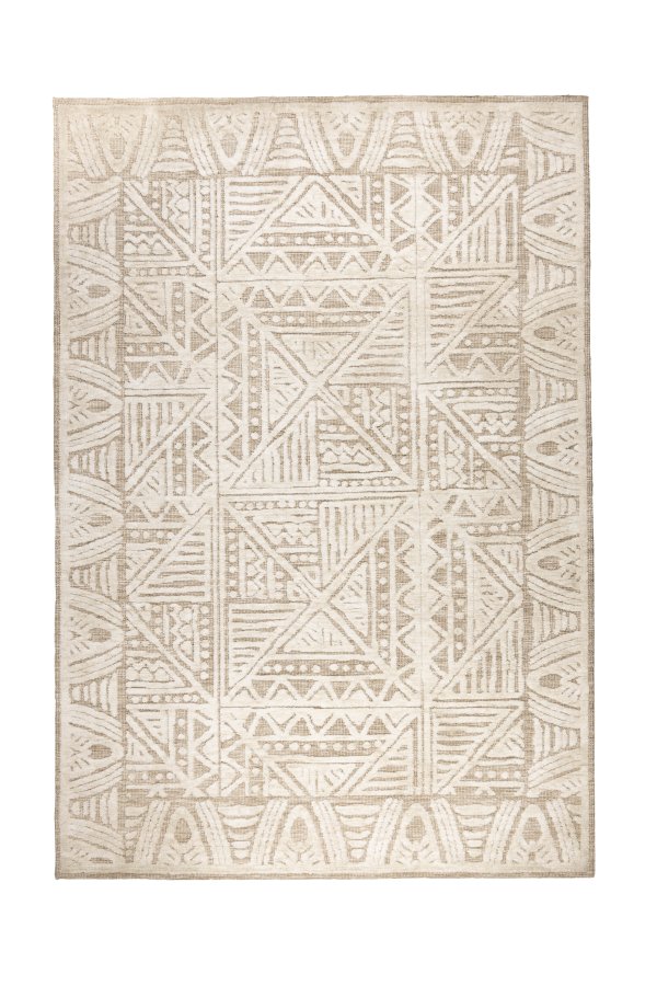 WHITE LABEL LIVING Cuzco-teppe, rektangulrt - beige polyester (160x230)
