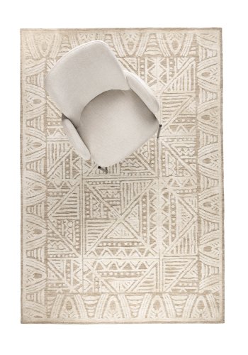 WHITE LABEL LIVING Cuzco-teppe, rektangulrt - beige polyester (160x230)