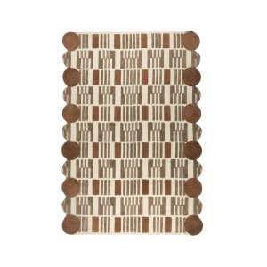 WHITE LABEL LIVING Mundra-teppe, rektangulrt - beige ull (160x230)