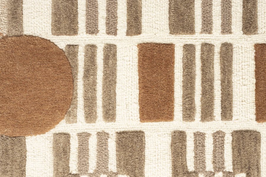 WHITE LABEL LIVING Mundra-teppe, rektangulrt - beige ull (160x230)