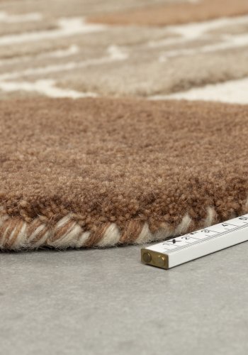 WHITE LABEL LIVING Mundra-teppe, rektangulrt - beige ull (160x230)