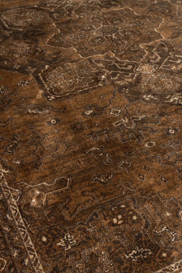 WHITE LABEL LIVING Rayan-teppe, rektangulrt - brun/beige viskose/polyester/bomull (140x200)