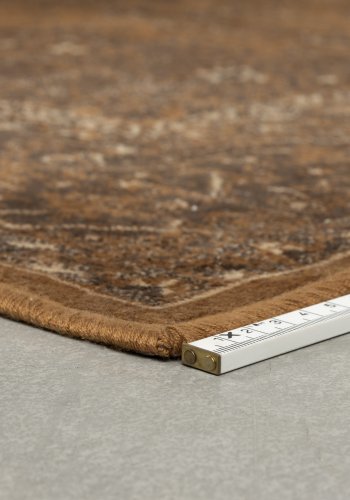 WHITE LABEL LIVING Rayan-teppe, rektangulrt - brun/beige viskose/polyester/bomull (140x200)