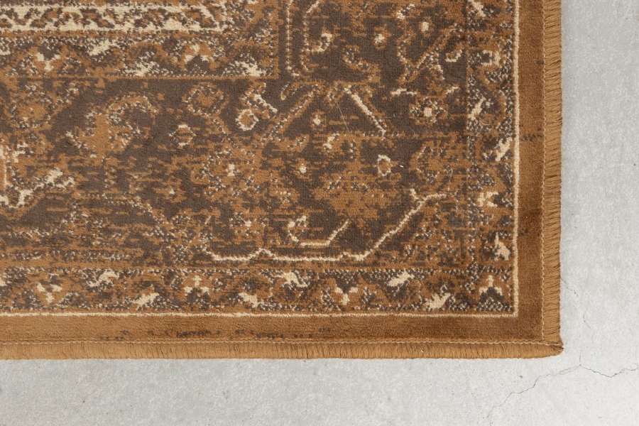 WHITE LABEL LIVING Rayan-teppe, rektangulrt - brun/beige viskose/polyester/bomull (140x200)