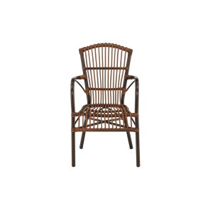 VENTURE DESIGN Galera havestol, m. armln - brun polyrattan og aluminium