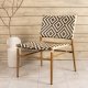 VENTURE DESIGN Calapan utendrs lenestol - beige/brun polyrattan og naturlig aluminium