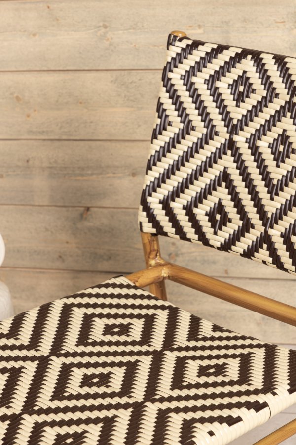 VENTURE DESIGN Calapan utendrs lenestol - beige/brun polyrattan og naturlig aluminium