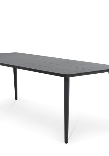 Corfu hagebord, rektangulrt - antrasittgrtt aluminium (220x90)
