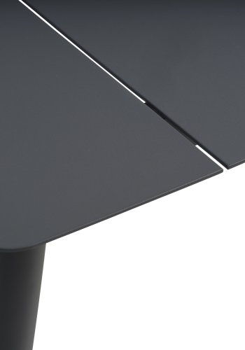 Corfu hagebord, rektangulrt - antrasittgrtt aluminium (220x90)