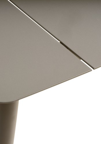 Corfu hagebord, rektangulrt - steingrtt aluminium (220x90)