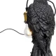 KARE DESIGN Animal Crow bordlampe - matt sort polyresin og kobber aluminium