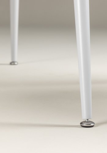 VENTURE DESIGN Plaza spisebord, rundt - gr MDF og stl (100)