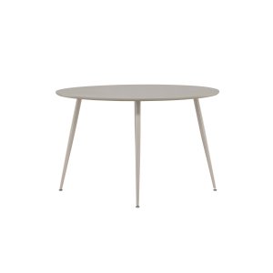 VENTURE DESIGN Plaza spisebord, rundt - beige MDF og st�l (�120)