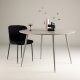 VENTURE DESIGN Plaza Esstisch, rund � beige MDF und Stahl (�120)