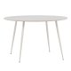 VENTURE DESIGN Plaza spisebord, rundt - beige MDF og stl (120)