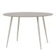 VENTURE DESIGN Plaza Esstisch, rund � beige MDF und Stahl (�120)