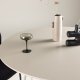 VENTURE DESIGN Plaza spisebord, rundt - beige MDF og stl (120)