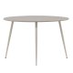 VENTURE DESIGN Plaza Esstisch, rund � beige MDF und Stahl (�120)