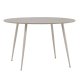 VENTURE DESIGN Plaza Esstisch, rund � beige MDF und Stahl (�120)