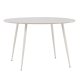 VENTURE DESIGN Plaza spisebord, rundt - beige MDF og stl (120)