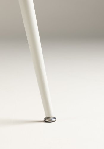 VENTURE DESIGN Plaza spisebord, rundt - beige MDF og stl (120)