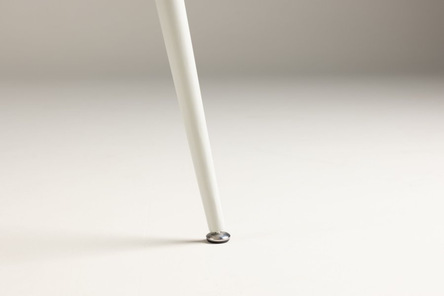 VENTURE DESIGN Plaza spisebord, rundt - beige MDF og stl (120)