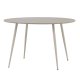 VENTURE DESIGN Plaza Esstisch, rund � beige MDF und Stahl (�120)