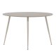 VENTURE DESIGN Plaza Esstisch, rund � beige MDF und Stahl (�120)
