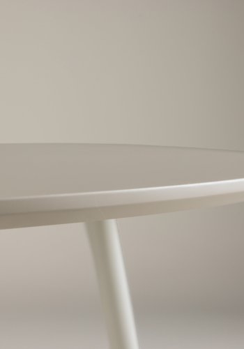 VENTURE DESIGN Plaza Esstisch, rund � beige MDF und Stahl (�120)