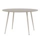 VENTURE DESIGN Plaza Esstisch, rund � beige MDF und Stahl (�120)