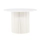 VENTURE DESIGN Härön spisebord, rundt - hvit MDF og stl (110)