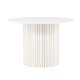 VENTURE DESIGN Härön spisebord, rundt - hvit MDF og stl (110)