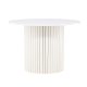 VENTURE DESIGN Härön spisebord, rundt - hvit MDF og stl (110)